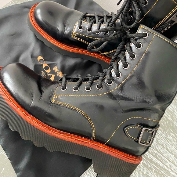 Coach Moto Hiker Boot Box Calf 